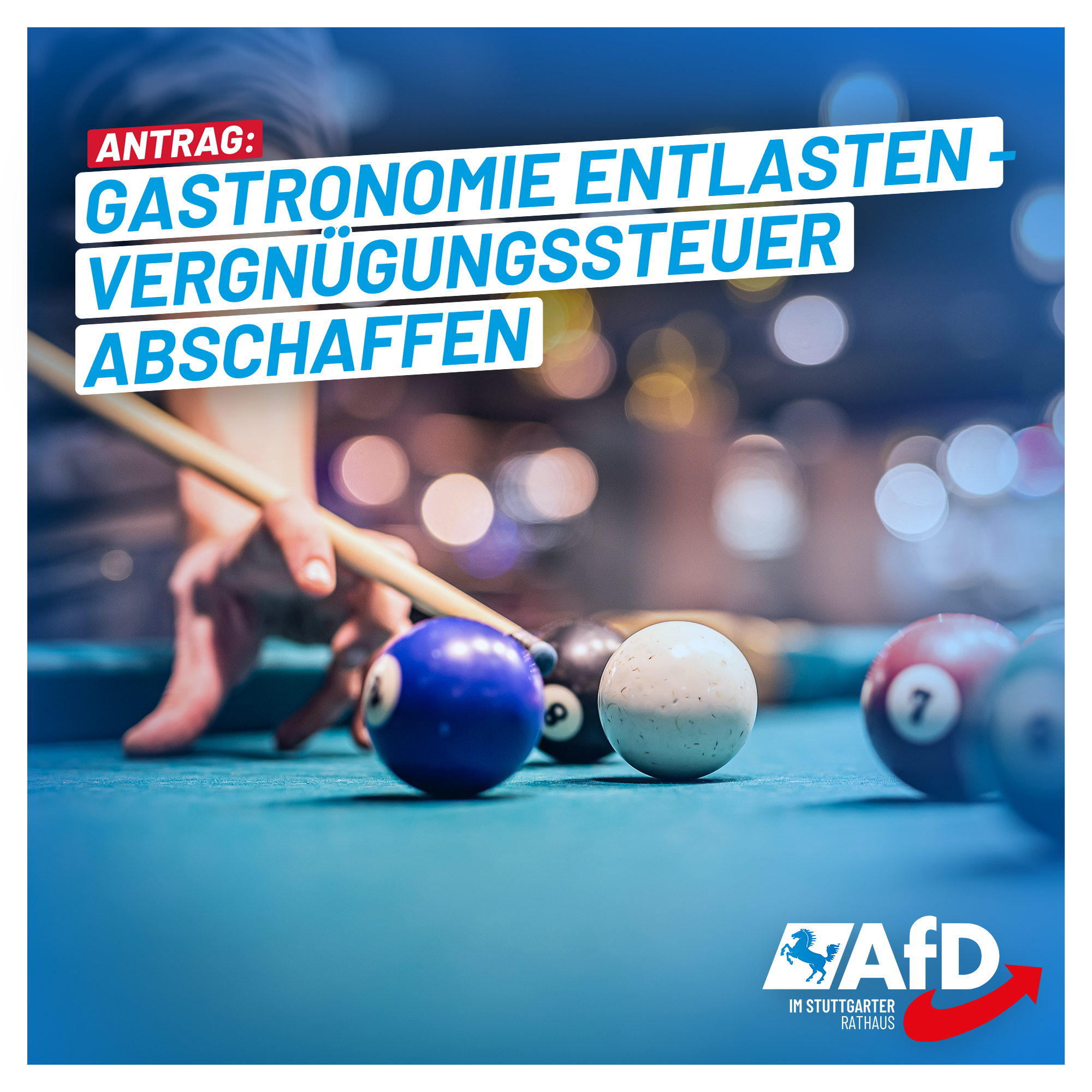 Antrag: Gastronomie entlasten – Vergnügungssteuer abschaffen