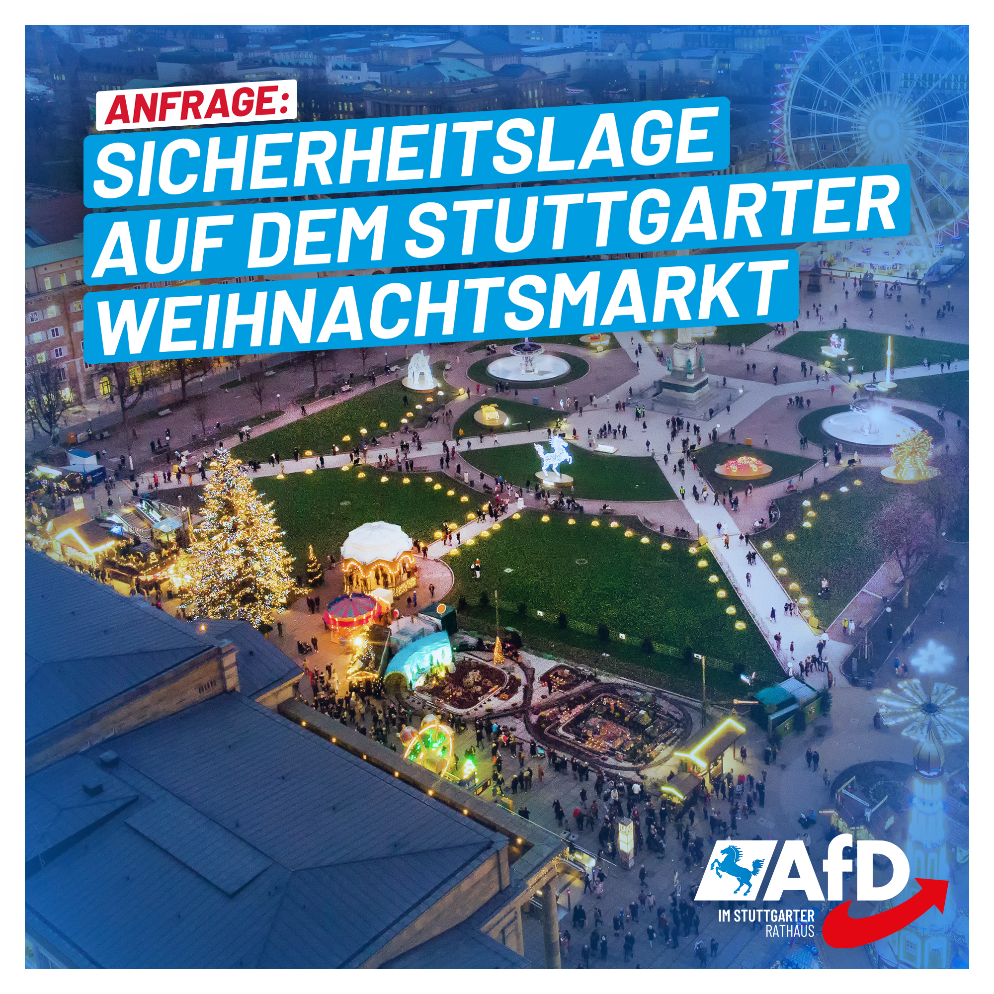 Anfrage: Sicherheitslage auf dem Stuttgarter Weihnachtsmarkt