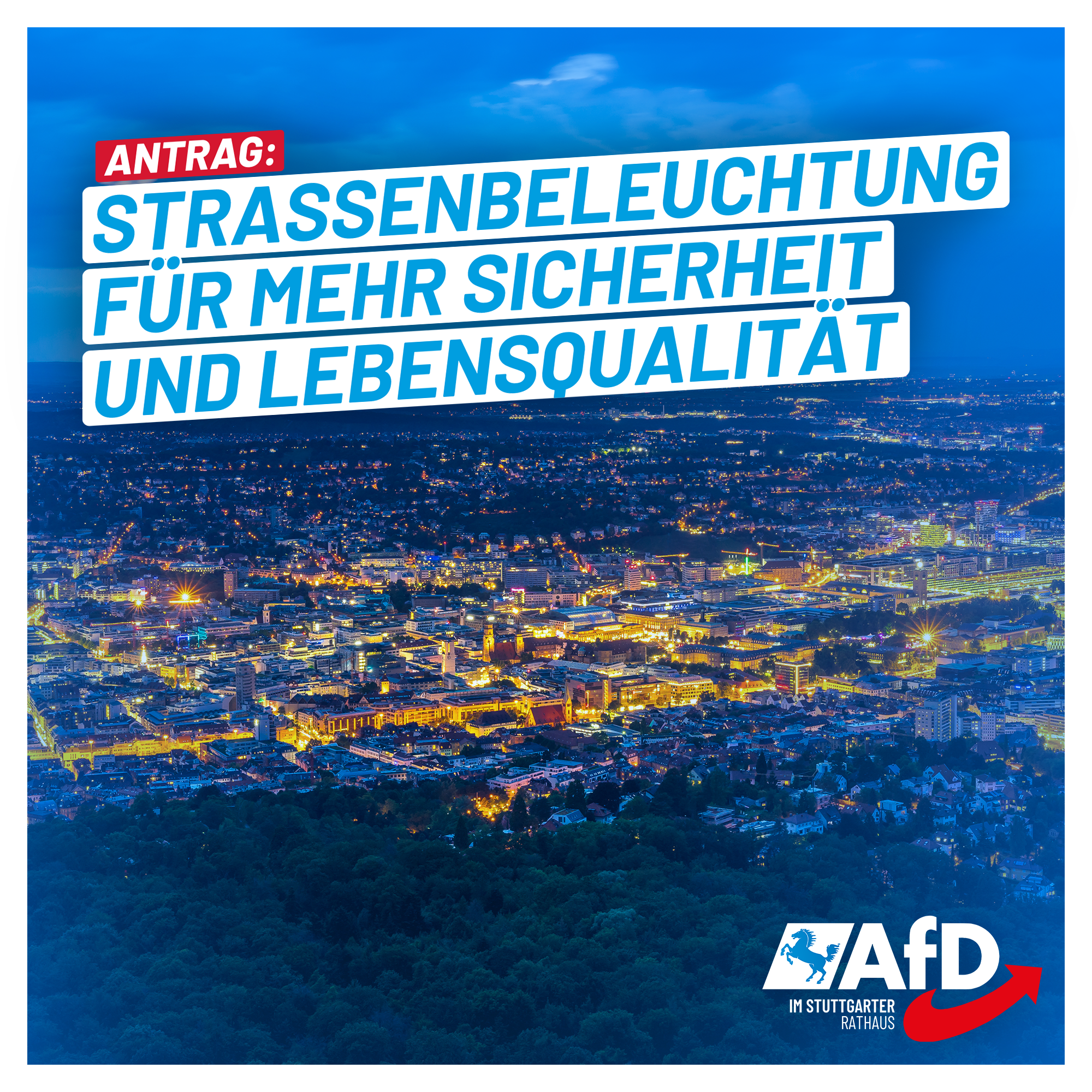 Antrag: Straßenbeleuchtung für mehr Sicherheit und Lebensqualität