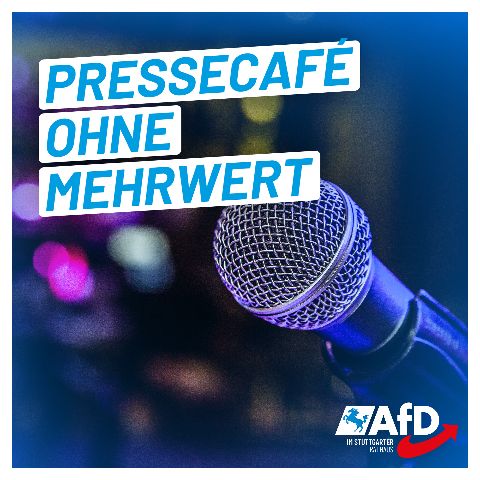 Pressecafé ohne Mehrwert