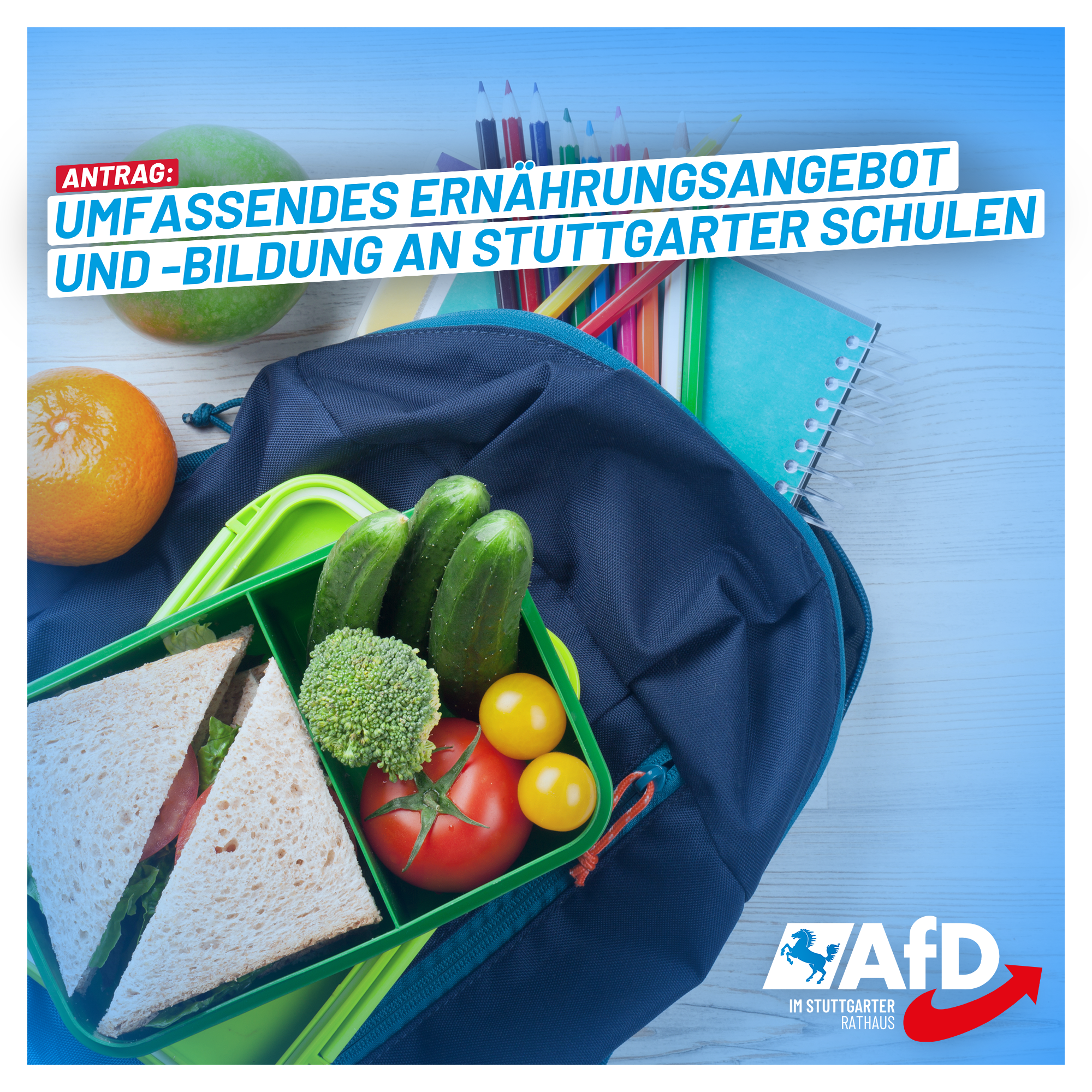 Antrag: Ernährungsangebot und -Bildung an Stuttgarter Schulen